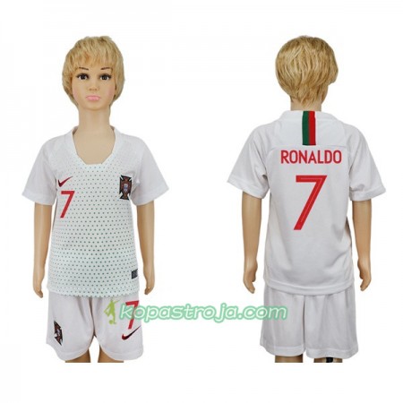 Billiga Fotbollströjor Portugal Ronaldo 7 Barn VM 2018 Borta tröja